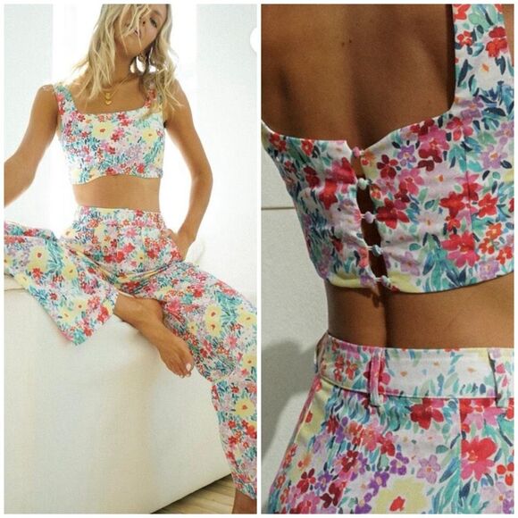 yllw the label Dresses & Skirts - NWOT yllw the label Midsummer Floral Painted Set Size XS